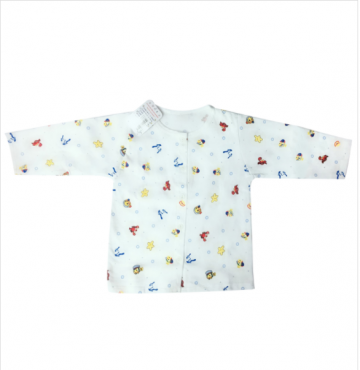 Áo sơ sinh tay dài cá đại dương IQ Baby